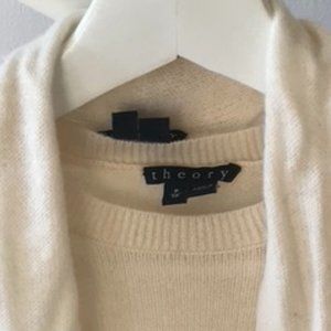 Theory 100% Cashmere Shawl Sweater